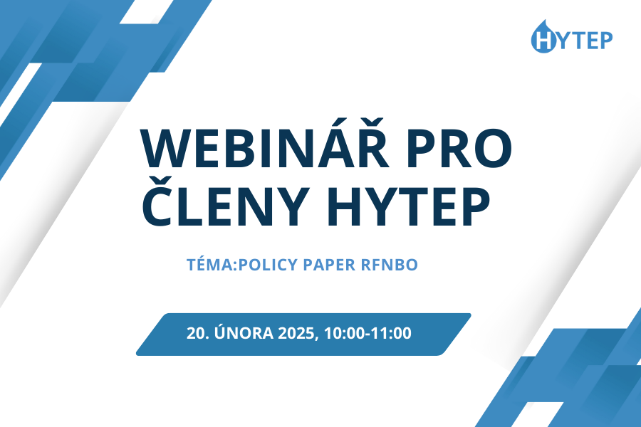 Webinář pro členy HYTEP: Policy Paper RFNBO