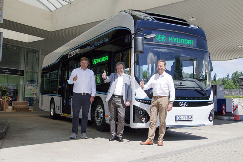 Hyundai Motors zahajuje zkušební provoz vodíkových autobusů Elec City Fuel Cell v Mnichově