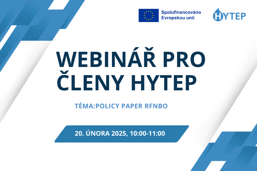 Webinář pro členy HYTEP: Policy Paper RFNBO
